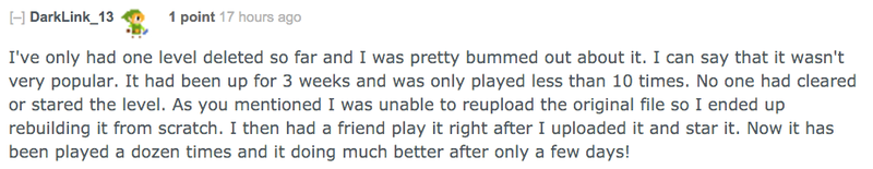 Illustration for article titled Nintendo Is Deleting People's Mario Maker Stages Without Telling Them Why